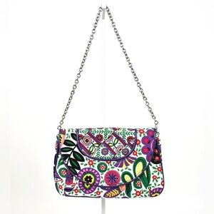 Vera Bradley Viva La Vera Quilted Floral Multi Chain Strap Demi Shoulder Bag